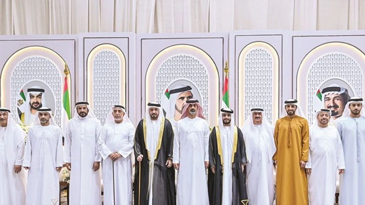 عمار النعيمي في قلب أفراح العسم والكعبي بعجمان